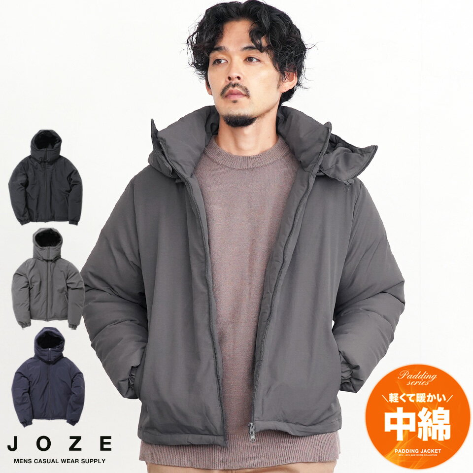 【SALE】中綿ジャケット メンズ 中綿 ジャケット 撥水◆撥水フード脱着中綿ジャケット◆アウター ブルゾント 軽量 冬服 冬 防寒 ブランド メンズファッショ...