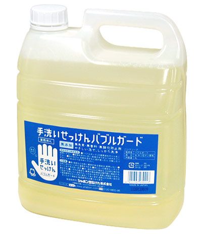無添加 シャボン玉 手洗いせっけん バブルガード 業務用 4L(無添加石鹸)【シャボン玉石けん】 無添加 シャボン玉 手洗いせっけん バブルガード 業務用 4L(無添加石鹸)【シャボン玉石けん】