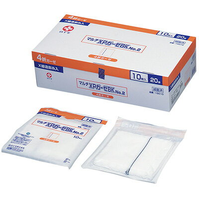 白十字　マルチXPガーゼBK（滅菌済）No.2−30枚　8袋 30cm×30cm 4折【手術用ガーゼ】