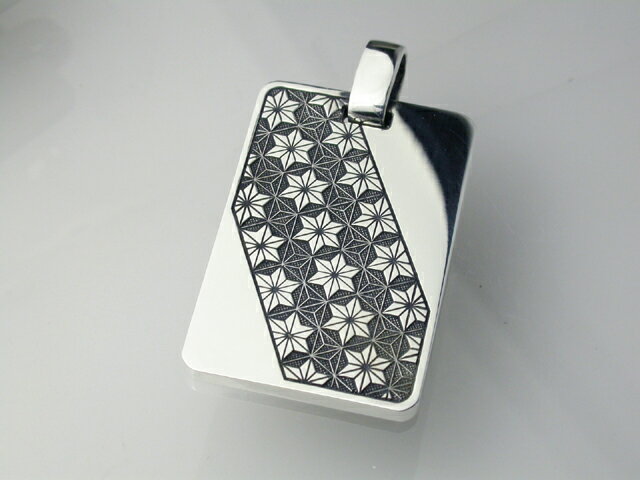 GENROKUペンダント・麻の葉 シルバー 江戸小紋 和風 950