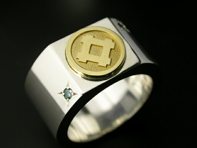 家紋リング・冴ゴールドエンブレム・梅コース