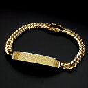 般若心経ブレス・SLIM・K18ゴールド・210mm 【ブレスレット】 【ブレス】 【メンズ】 【メンズアクセ】 【疫病退散】(4)