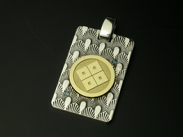 家紋ペンダント・生粋・ゴールドエンブレム・大・梅コース