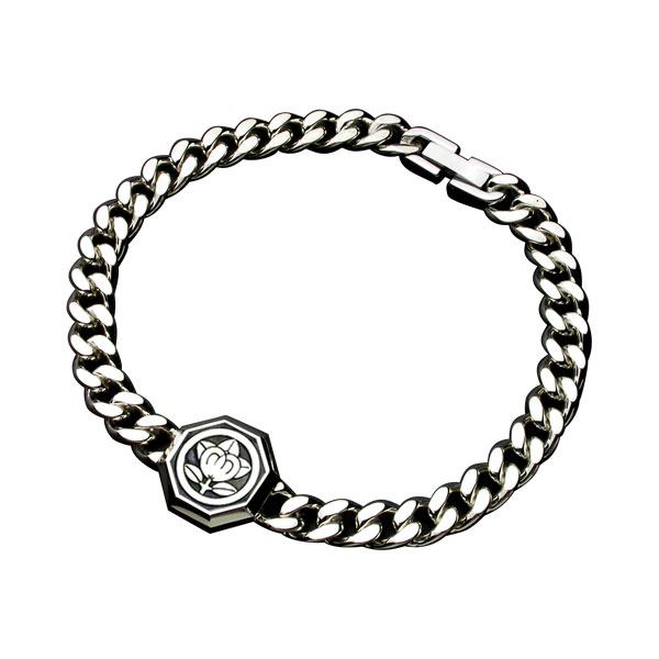 家紋ブレスレット・八角・竹コースFamliycrest 彫刻 彫金 銀 シルバー SILVER 950 925 bracelet 中折れ 留め具 ステンレス 父の日 ギフト プレゼント オーダー 原宿 東京 madeinjapan 和風 吉祥 幸運 開運