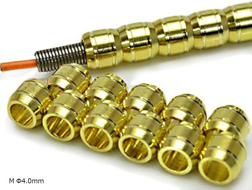 アルミパイプ 金 パイプ+スプリング+芯線の3点セットです M Φ4.0mm(M Φ4.0mm)