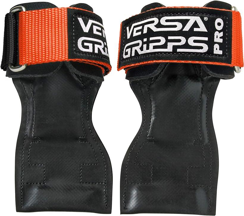 VERSA GRIPPS® PRO オーセンティック サポーター パワーグリップ MED/LG-Orange( ネオンオレンジ/ブラック, Med/Large：手首18.2-20.3cm)