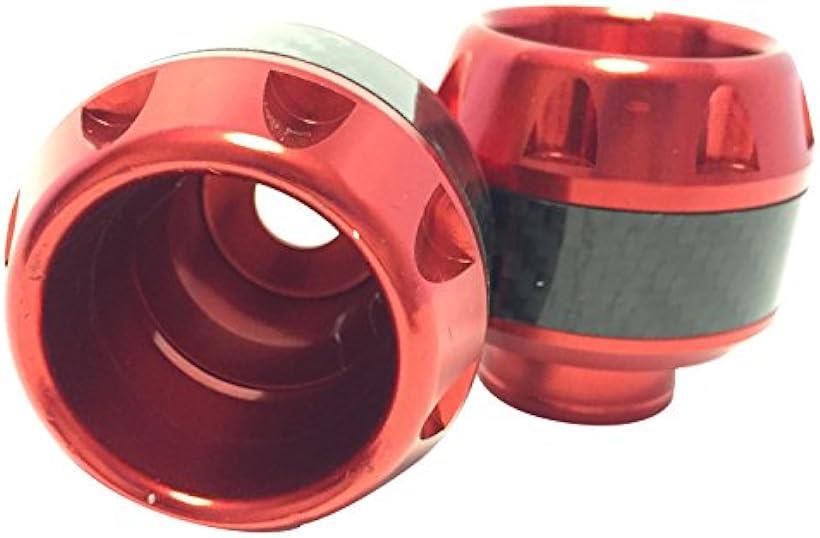 互換品nakira アクスルスライダー フレームスライダー エンジンガード 汎用 2個セット レッド 赤(レッド 赤)