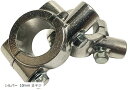 ミラー ホルダー 2個セット クランプ ブラケット バイク ハンドル 汎用 22mm シルバー 10mm 正ネジ(シルバー 10mm 正ネジ)