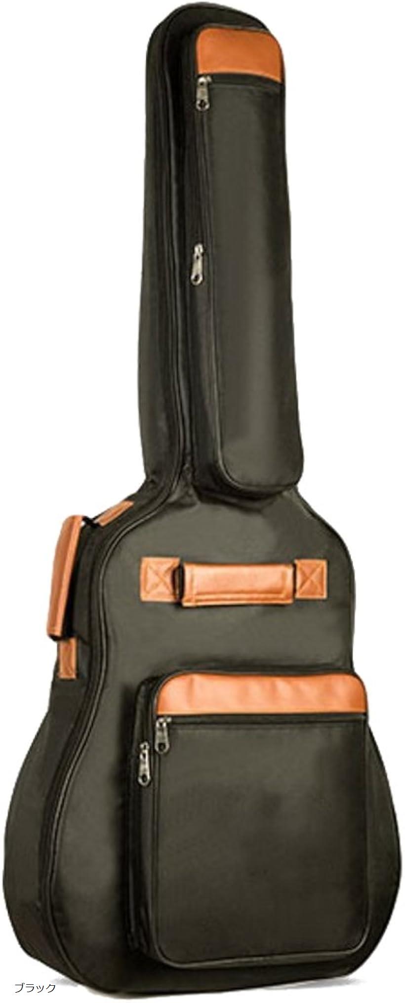 背負える アコギ ギグバッグ リュック タイプ 2WAY (ブラック)