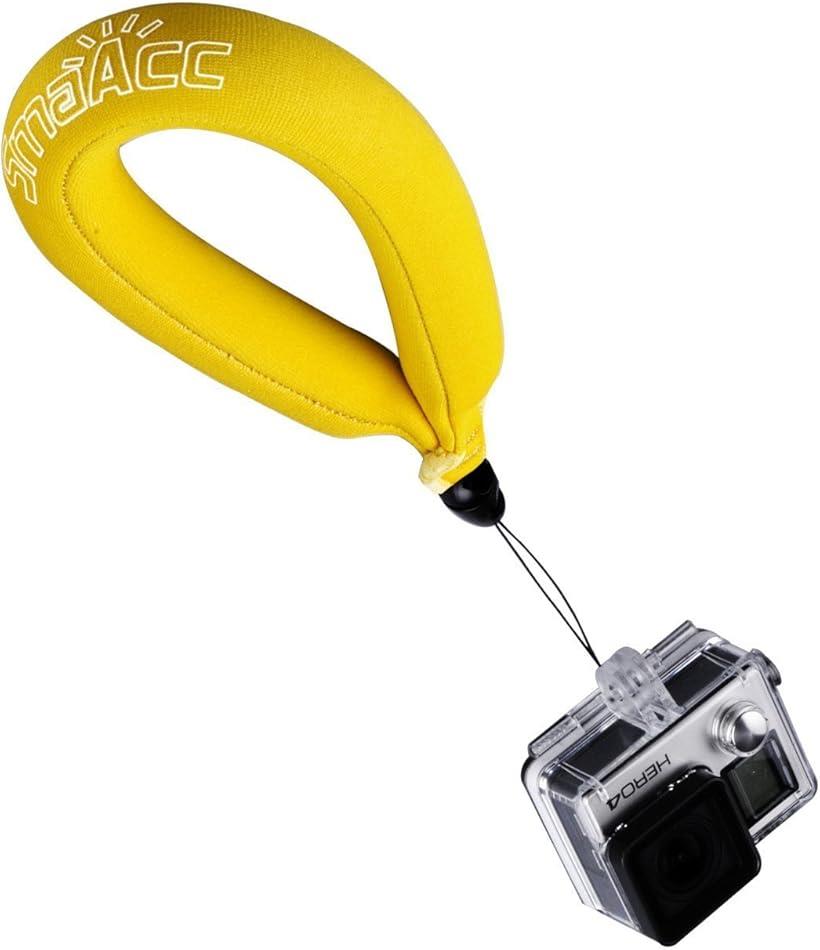 フロートストラップ 3個入り MUSON、SJ4000、GoProなどアクションカメラ 赤色、黄色、オレンジ 紛失防止 (赤色＆黄色＆オレンジ, F2)