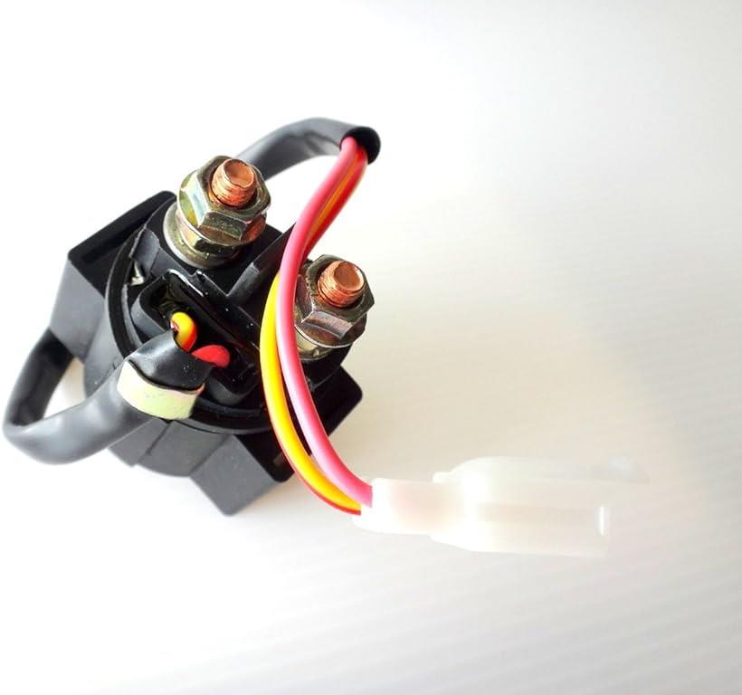 バイク スターターリレー オートバイ セルリレー 汎用 12V マグネットスイッチ 修理 予備 に 備えて 安心 ジェットスキー や マリンジェット にも(カプラー)