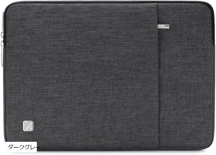 17インチ ラップトップスリーブ 防水 衝撃吸収 撥水ケース ノートブック バッグ (ダークグレー, 17 インチ)