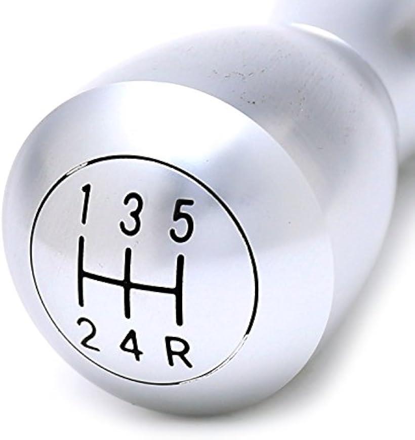 互換品nakira シフトノブ MT用 汎用 アルミ削り出し 8mm 10mm 12mm nkr833 シルバー (シルバー)