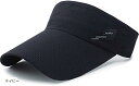 パンダストア スポーツ サンバイザー ランニング ゴルフ キャップ 帽子 吸汗速乾 UVカット 日焼け防止 メンズ レディース 紫外線対策 軽量 ネイビー (ネイビー)