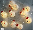 クリスマス 飾り LED ライト サンタ イルミネーション 雪だるま(USB式)