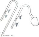 水槽 用 クリア ガラスパイプ 熱帯魚 アクアリウム 水草 12/16 ホース用 ポピー型 出水 吸水 セット(4. ポピー型 出水 + 吸水)