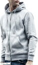 パーカー メンズ アウター 無地 厚手 おしゃれ ジップ アップ 服 上着 長袖 おおきい トップス 灰 色 グレー サイズ(2:グレー, 5:3XLサイズ)