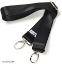 ショルダーストラップ バッグ用 素材 ショルダーベルト 幅広 交換用 STP-BK(NYLON-SILVER)