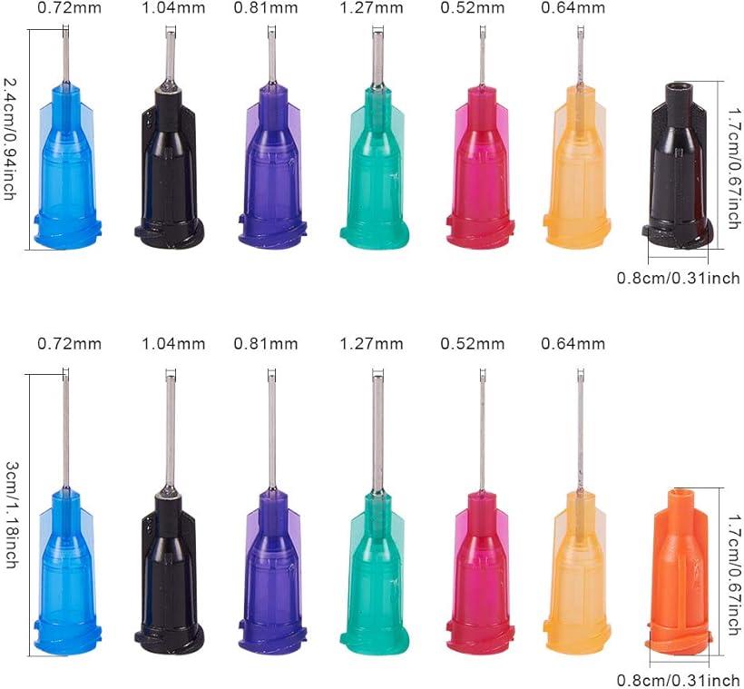 ホリックの12個セット 30ml ドロッパーボトル グルーボトル 液体容器 プラスチック ニードルチップと蓋つき (12個ボトル＆24個ニードル＆12蓋, 30ml)｜アングル3