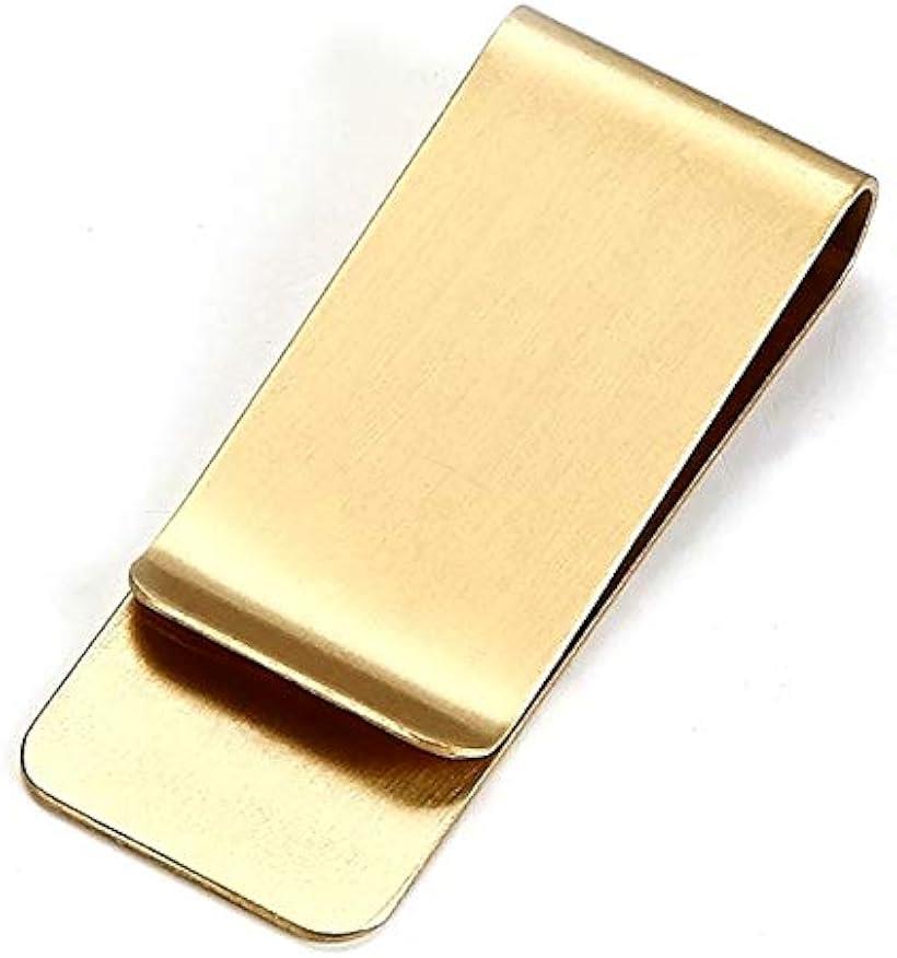 マネークリップ スタイリッシュ カード ホルダー ゴールド (ゴールド)