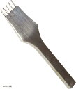 丸目打ち レザークラフト ツール 工具鋼 打ち具 内縫い a171 3mm 5歯(3mm 5歯)