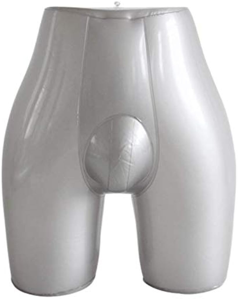 マローサム 展示用のマネキン 男性用 エアー トルソー ヒップ 下半身 灰 シルバー (男性用) [3]