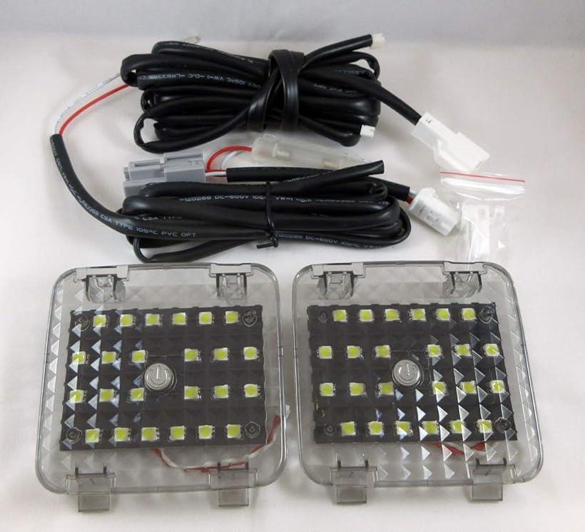 互換品® 互換品 アルファード ヴェルファイア 20系 LED ゲージ ラゲッジ 増設ランプ 増設キット トヨタ ランプ内にON/OFFスイッチ付 カラー画像を使った取り付け説明書付 (ブラック)