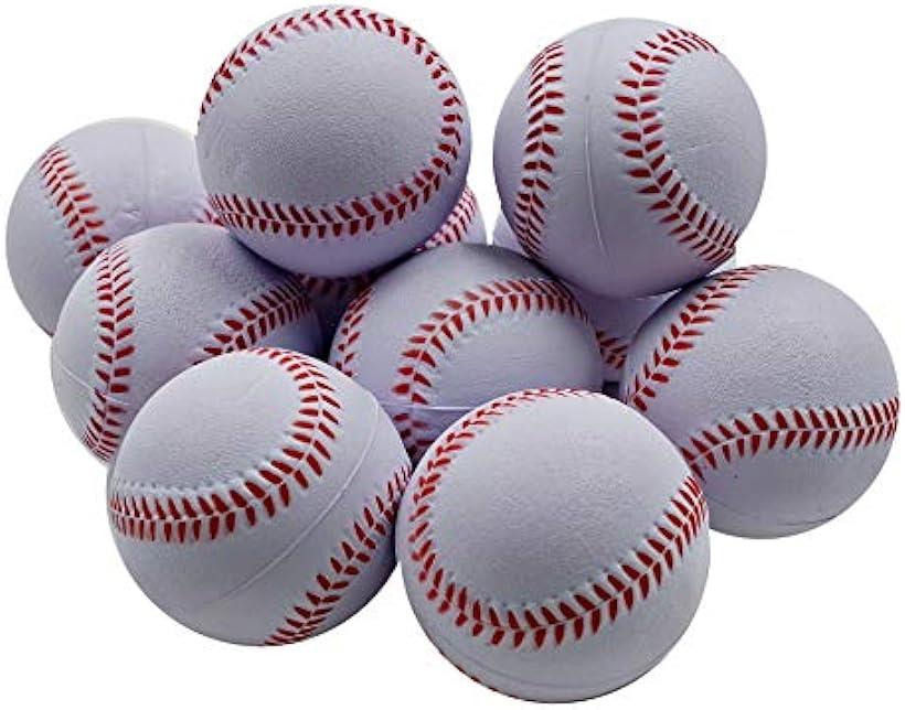 やわらか ボール 野球ボール 柔らか素材 スポーツ レジャー( 10個セット)