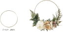 フープリース 結婚式 フローラル ウェディング 装飾 飾りDIY a-b5118 ゴールド/直径20cm(ゴールド, 20cm)