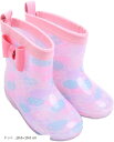 女の子 レインブーツ 長靴 シューズ 雨靴 キッズ 子供 18-19cm(ドット, 18.0~19.0 cm)