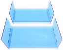 ミニ四駆 ポータブルピット 仕切り板 ボックス 用 アクリル 3段 保管 保存 コレクション 高さ 調節( 蛍光ブルー)