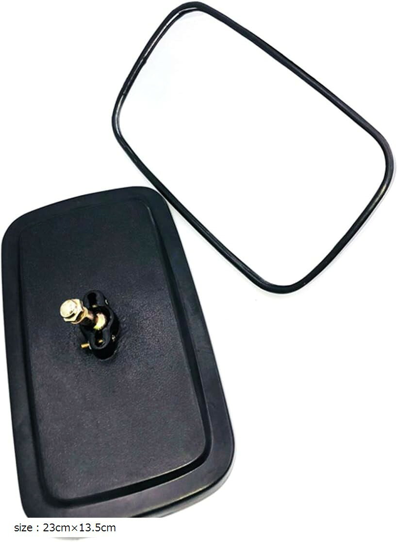 バリエーションコード : 2b8qvx8540商品コード2b8qc5fn35商品名フォークリフト トラクター サイド ミラー バックミラー 2個 set 汎用品 大型 2種類 農機 建機 等 size：23cmx13.5cmブランドworld Imp Motorカラーsize：23cmx13.5cm・v 大きくて後方確認のしやすい汎用特大バックサイドミラー左右セットです。・v ミラーの面積が広いので、見やすい曲面ミラー。後方を振り返る事なく安全確認ができ後方視界良好な為、作業もスピーディーに疲れも軽減されます。・v 作業時の危険を無くす為に、取り付けることでより安全性が向上します。・v サイズ：通常ミラーサイズ(縦) 230x (横)135mm の2種類 v 取付ボルト径：約:φ8mm v ミラー形状：曲面 v「重さ」特大ミラー370g（1個あたり重量）　通常ミラー重さ：240 g v 材　質：ポリプロピレン＆ミラー v カラー：ブラック・vお取り付け簡単。穴に差し込んでナットで固定するだけで簡単に取り付けができます。vトラクター、フォークリフト、建設や農業、移動関係車両 等、様々な大型車にご使用頂けますし、 ご自宅のガレージや車庫やフェンス等に取り付けてカーブミラーとしてもご使用できます。v その他破損時や経年劣化の交換用にいかがでしょうか。ボルト(8mm)とナットで簡単に固定できます。※ 他ネットショップでも併売しているため、ご注文後に在庫切れとなる場合があります。予めご了承ください。※ 品薄または希少等の理由により、参考価格よりも高い価格で販売されている場合があります。ご注文の際には必ず販売価格をご確認ください。※ 沖縄県、離島または一部地域の場合、別途送料の負担をお願いする場合があります。予めご了承ください。※ お使いのモニタにより写真の色が実際の商品の色と異なる場合や、イメージに差異が生じることがあります。予めご了承ください。※ 商品の詳細（カラー・数量・サイズ 等）については、ページ内の商品説明をご確認のうえ、ご注文ください。※ モバイル版・スマホ版ページでは、お使いの端末によっては一部の情報が表示されないことがあります。すべての記載情報をご確認するには、PC版ページをご覧ください。＊大きくて後方確認のしやすい汎用特大バックサイドミラー左右セットです＊ミラーの面積が広いので、見やすい曲面ミラー。後方を振り返る事なく安全確認ができ後方視界良好な為、作業もスピーディーに疲れも軽減されます＊作業時の危険を無くす為に、取り付けることでより安全性が向上します＊サイズ：特大ミラーサイズ(縦)31cm(横)17cm　通常ミラーサイズ(縦)230x(横)135mmの2種類＊取付ボルト径：約:φ8mm＊ミラー形状：曲面＊「重さ」特大ミラー370g（1個あたり重量）　通常ミラー重さ：240g＊材　質：ポリプロピレン＆ミラー＊カラー：ブラック＊お取り付け簡単。穴に差し込んでナットで固定するだけで簡単に取り付けができます＊トラクター、フォークリフト、建設や農業、移動関係車両等、様々な大型車にご使用頂けますし、ご自宅のガレージや車庫やフェンス等に取り付けてカーブミラーとしてもご使用できます＊その他破損時や経年劣化の交換用にいかがでしょうか。ボルト(8mm)とナットで簡単に固定できます