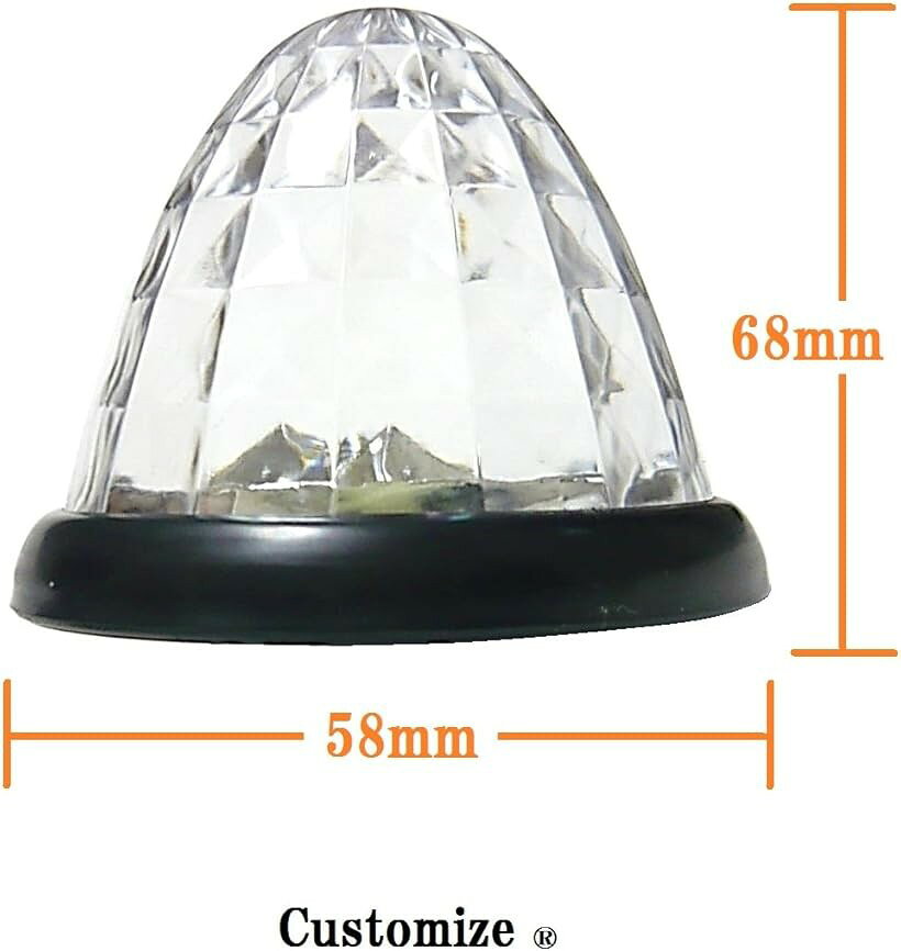 互換品 カスタマイズ トラック用 マーカーランプ LED サイド 16LED 24V 汎用 4個セ...