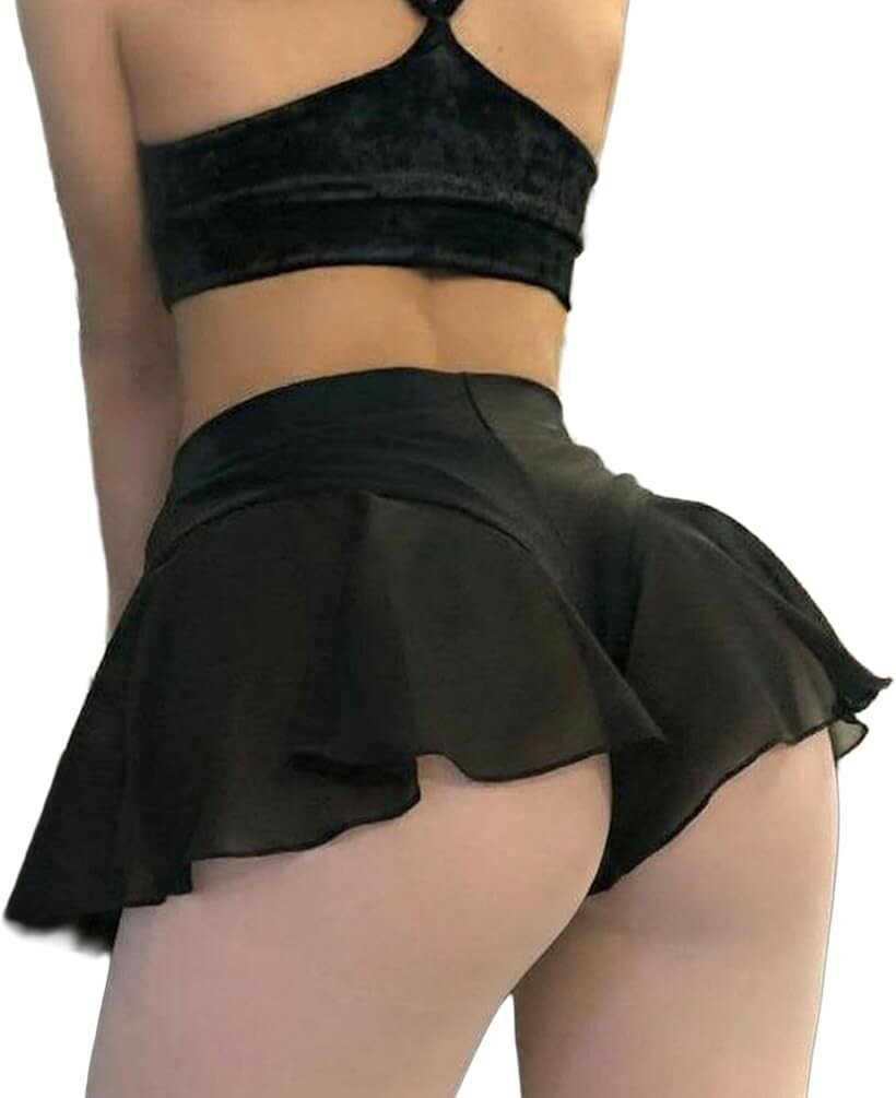 レオタード オーバースカート シフォン ショートパンツ 一体型 フレア 重ね履き (...