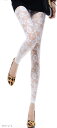 花柄 総レース レギンス パンツ 9分丈 レディース ホワイト 白 RL-W(ホワイトレース, Free Size)