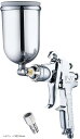 W-77 エアー スプレー ガン 重力式 上壺 タンク 容量 400ml 口径2.0mm(シルバー・口径2.0mm)