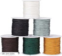 6巻き 約35m/巻き 直径1mm ナイロンロープ ナイロン糸 結び紐 手芸 工芸 ナイロンコード 手編み ブレスレット ハンドメイド DIY用(6色 1mm ...
