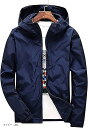 メンズ 長袖 ウインドブレーカー 登山 薄手(ネイビー, 3XL)