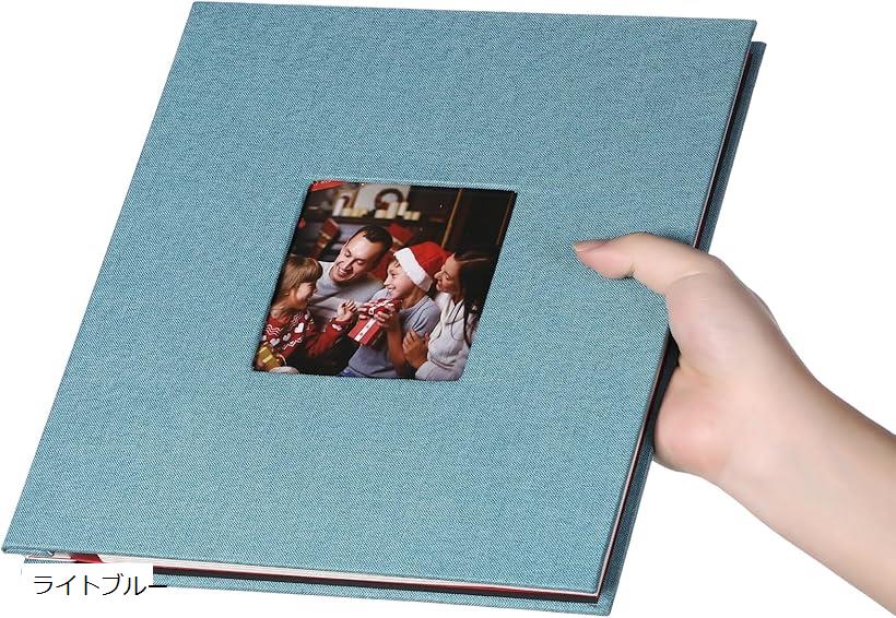 アルバム 大容量 20枚40ページ 貼るタイプ エコー写真 手作り チェキ スクラップブック 写真アルバム (..