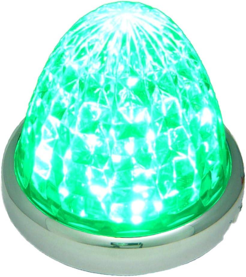 互換品 24V トラック用 LED マーカーランプ サイド 8面クリスタルカット仕様 16LED...