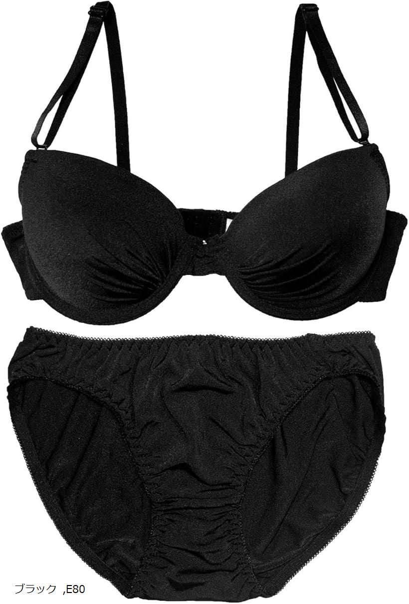 バリエーションコード : 2b6iqsg4u3商品コード2b6iqcfywp商品名レディース ブラジャー ショーツ Tシャツ ブラ 上下 セット シームレス シンプル 女性ブランドLaulea Akoakoaカラーブラックサイズ等E80・タイトなシャツや白シャツを着ても透けない・ひびかない、Tシャツブラ＆ショーツセットになります。＊日本規格の海外製造品でございます。品質はMade in Japanと比較しても遜色はございません。クオリティの高い品質でご提供させていただいております。・カラーはブラック、ベージュの2色から、サイズは、A70・A75・B65・B70・B75・B80・B85・C70・C75・C80・C85・D70・D75・D80・D85・E70・E75・E80・E85・F70・F75・F80・F85の21サイズからお選びいただけます。詳しいサイズはサイズ表を参考にお選びくださいませ。・こんな経験はありませんか？「ブラの飾りがゴワゴワ・ボコボコして気持ち悪かった」「服にブラジャーのラインが出てしまって恥ずかしい思いをした」「他人のブラジャーのラインが目に入って自分も気を付けようと思った。」シャツに浮き出すボコボコのブラジャーラインは、女性だけではなく男性からも不評なんです…。可愛いブラジャーもいいけど、洋服をきれいに着こなす為には下着も重要。こちらのTシャツブラジャーはシャツに響かずキレイに洋服を着こなすことができます。・響かずキレイに洋服を着こなすことができるのは、ブラジャーの表面に装飾を抑えたモールドカップになっているからです。その為、薄くてピタッとするTシャツでもブラジャーがひびきにくい作りになっています。シャツを着る機会が多いOLさんや、タイトな洋服がお好きな方、ドレスなどの服を着る機会がある方にお勧めの作りとなっております。・カラーはブラックとベージュの2色ご用意を致しました。ブラックは体を引き締めセクシーに魅せてくれるのでブラジャーとして人気のカラーとなります。シャツ・ブラウスなどを着る場合はベージュがお勧め。透けないカラーで根強い定番カラーです。※ 他ネットショップでも併売しているため、ご注文後に在庫切れとなる場合があります。予めご了承ください。※ 品薄または希少等の理由により、参考価格よりも高い価格で販売されている場合があります。ご注文の際には必ず販売価格をご確認ください。※ 沖縄県、離島または一部地域の場合、別途送料の負担をお願いする場合があります。予めご了承ください。※ お使いのモニタにより写真の色が実際の商品の色と異なる場合や、イメージに差異が生じることがあります。予めご了承ください。※ 商品の詳細（カラー・数量・サイズ 等）については、ページ内の商品説明をご確認のうえ、ご注文ください。※ モバイル版・スマホ版ページでは、お使いの端末によっては一部の情報が表示されないことがあります。すべての記載情報をご確認するには、PC版ページをご覧ください。タイトなシャツや白シャツを着ても透けない・ひびかない、Tシャツブラ＆ショーツセットこんな経験はありませんか？「ブラの飾りがゴワゴワ・ボコボコして気持ち悪かった」「服にブラジャーのラインが出てしまって恥ずかしい思いをした」「他人のブラジャーのラインが目に入って自分も気を付けようと思った。」シャツに浮き出すボコボコのブラジャーラインは、女性だけではなく男性からも不評なんです…。こちらのTシャツブラジャーはシャツに響かずキレイに洋服を着こなすことができます。響かずキレイに洋服を着こなすことができるのは、ブラジャーの表面に装飾を抑えたモールドカップになっているからです。その為、薄くてピタッとするTシャツでもブラジャーがひびきにくい作りになっています。シャツを着る機会が多いOLさんや、タイトな洋服がお好きな方、ドレスなどの服を着る機会がある方にお勧めの作りとなっております。ストラップが取り外しできるタイプですので、肩出しの服を着る際にも安心です。カラーバリエーションブラックベージュ着用いただきやすいスタンダードなデザインです。サイズは、A70・A75・B65・B70・B75・B80・B85・C70・C75・C80・C85・D70・D75・D80・D85・E70・E75・E80・E85・F70・F75・F80・F85の21サイズからお選びいただけます。大人なイメージのベージュですが、肌と同化して透けにくくなりますので見た目を意識する方には年齢問わず人気がございます。薄手のお洋服を着用いただく際に着用…など、仕事・フォーマルな場の様な大切な日にもバッチリです。10代、20代、30代、40代、50代と幅広い年齢の女性に着用いただけます。パッド取り外し可能ですので、ご自身のお胸にも合わせて頂けます。取り外し可能のレモンパッドの他に、約1cmのパッドが内蔵されております。＊こちらの内蔵パッドは取り外し不可となっております。グッとお胸を上にあげてくれ、上向きの凜とした綺麗なラインを作ることができます。当社の商品は日本規格の商品です。品質はMadeinJapanと比較しても遜色はございません。20代～40代の女性スタッフが話し合い、お客様に喜んで頂けるようなデザインを選んでいます。可愛いもの、シンプルな使い勝手がいいもの、セクシーなものから幅広い視野で決めています＊注意書き＊画像撮影時の状況（自然光の反射等）や、PC画面上での環境等により、多少色合いが異なって見る場合があります。できる限り実物のお色に合わせるようにしておりますが、ご了承下さいませ。＊ショーツに関しましては一部商品を計測しております。若干数値の誤差がある場合がございますがご了承くださいませ。素材ナイロンポリウレタンその他サイズ・特徴ブラジャーサイズ＞A70-A75・B65-B85・C70-C85・D70-D85・E70-E85・F70-F85セットショーツ＞Mサイズ(A70-75/B65-75/C70-D75/E70/F70)Lサイズ(B80-85/C80-85/D80.E80/F80)XLサイズ(D85/E85/F85)特徴＞ストラップ取り外し可能/パッドポケットあり/取り外しパッド付き/内蔵パッド1.5cm/ワイヤーあり/透け感・通気性・伸縮性あり/ショーツフルバック/2x3ホック/