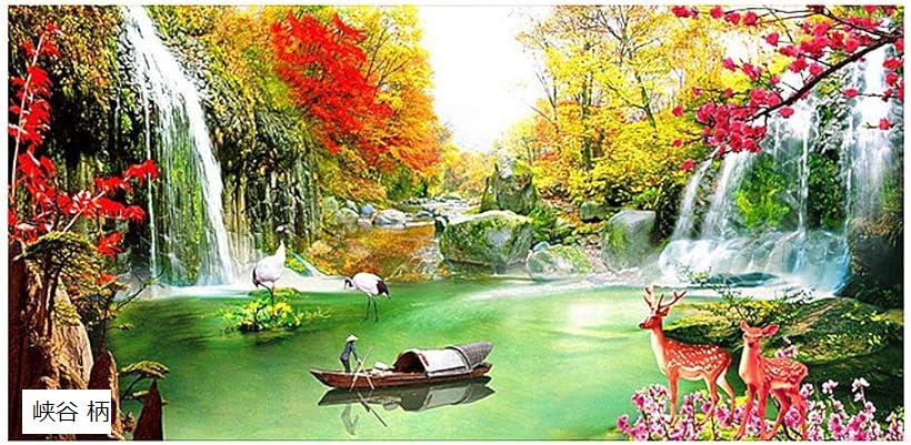 美しい図案で完成後も見惚れる クロスステッチ 刺繍キット 刺繍工具付きセット 峡谷 柄(峡谷 柄)