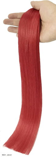 人毛 ring loop hair チップエクステ レミーエクステ カラー ウィッグ エクステンション 50本(RED#, 16inch) 人毛 ring loop hair チップエクステ レミーエクステ カラー ウィッグ エクステンション 50本(RED#, 16inch)