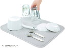 水切りマット 抗菌 速乾吸水マット 食器乾燥マット 丸めて収納 キッチン マイクロファイバー(4. 35x45cm グレー, 35x45cm)
