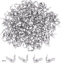 約200個 4mm ビーズチップ カシメ玉 304ステンレス ボールチップ(8mm)