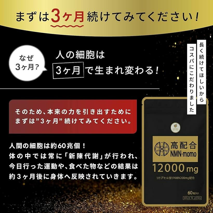NMN サプリメント 12000mg 1粒に200mg日本製 高純度100% レスベラトロール L-シス...