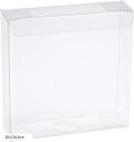 PVC透明プラスチックケース 折り畳みボックス(透明, 10x10x3cm 30個)