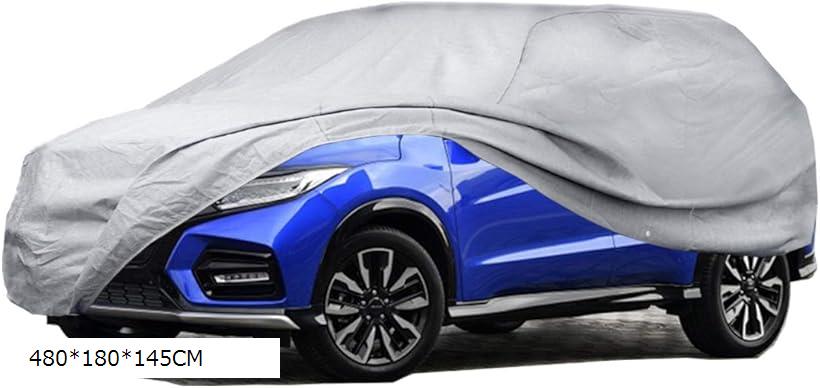互換品 ボディーカバー SUV 4層構造 裏起毛タイプ 自動車カバー 車体カバー 480x180x145cm (シルバー, 480x180x145CM)