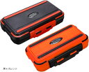 ルアーケース タックルボックス 道具箱 バケットマウス タックルバッカン 釣り具 タックルケース 2個セット(黒+オレンジ)