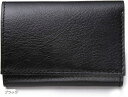 革工房小さい 財布 三つ折り 本革 ミニ ウォレット 小銭入れ 定期 パス ケース メンズ レディース 旅行(ブラック)